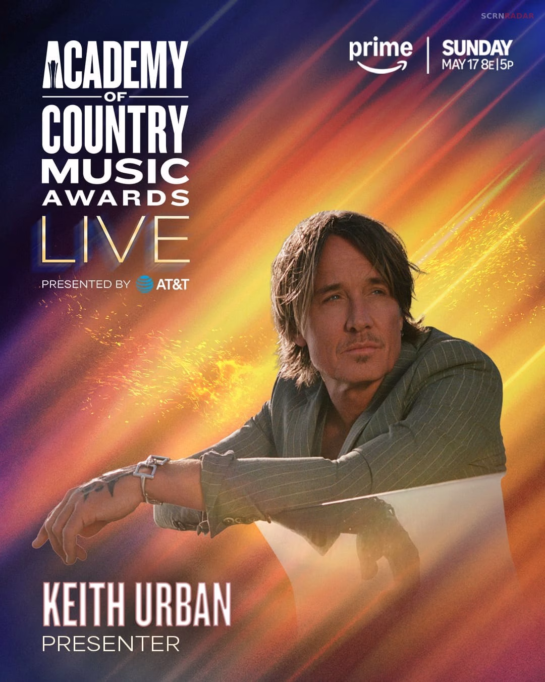 Keith Urban will be a Presenter at AMC award (Image via AMC)